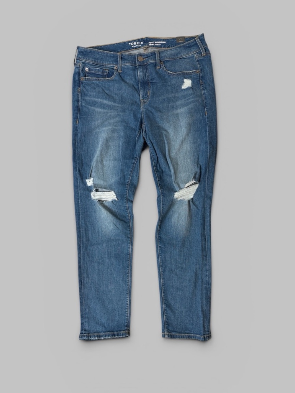 Torrid Perfect Boyfriend Ankle Vintage Stretch Denim Jeans